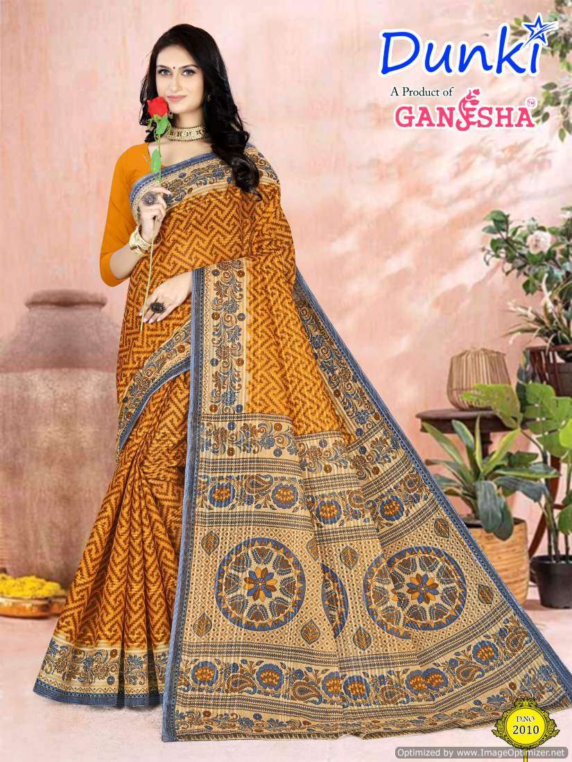 Ganesha Dunki Vol-2 – Cotton Sarees - Wholesale Catalog