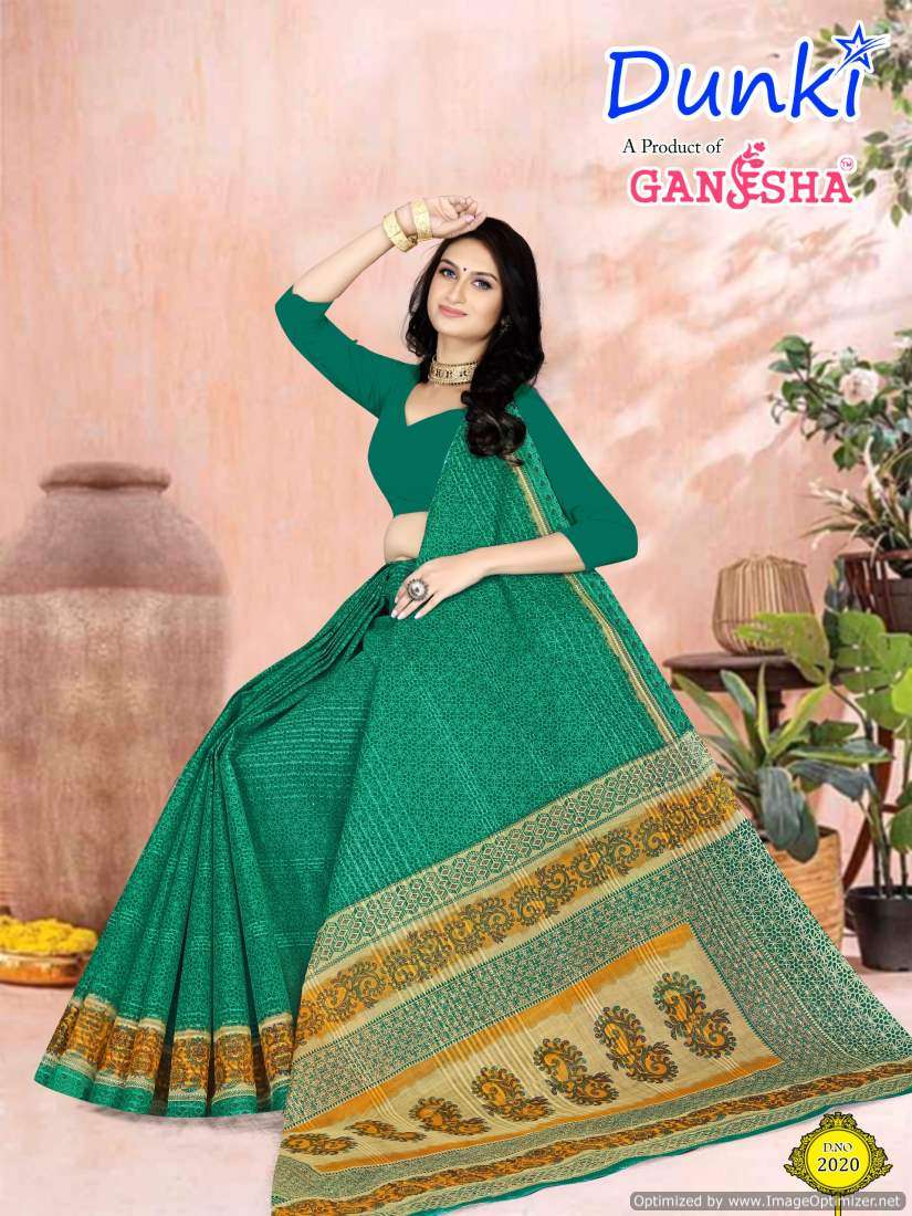 Ganesha Dunki Vol-2 – Cotton Sarees - Wholesale Catalog