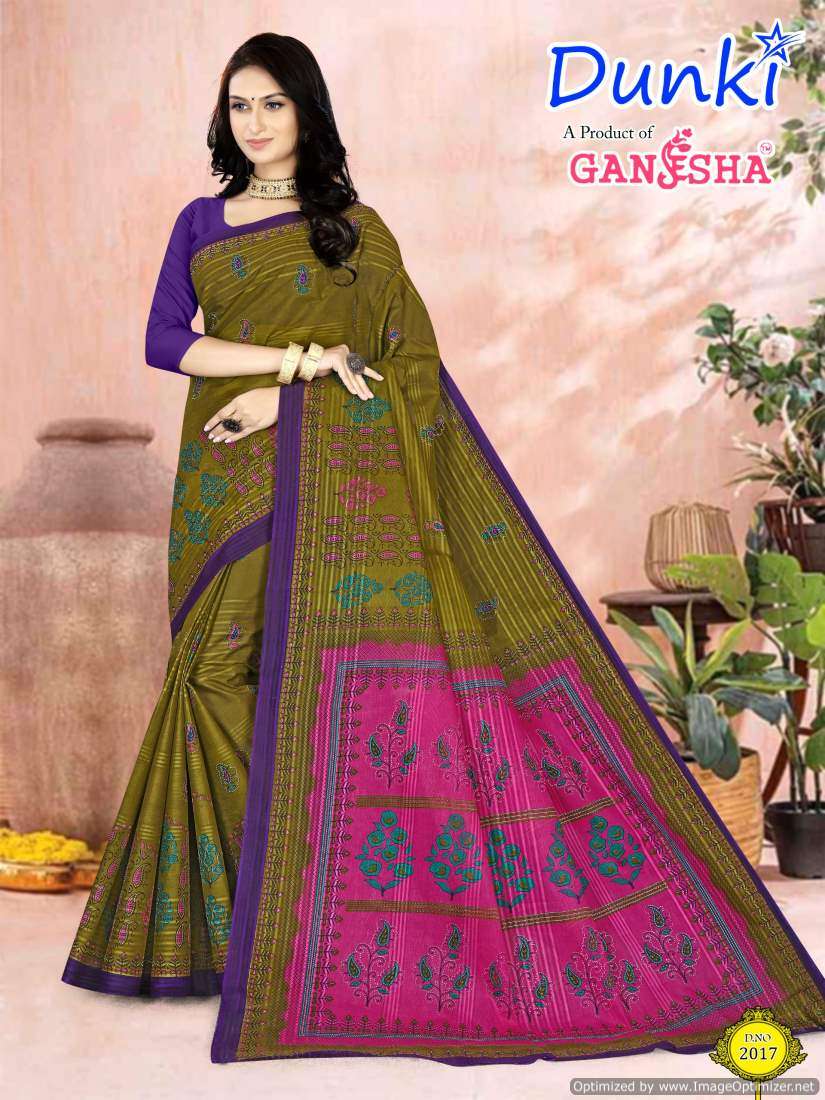 Ganesha Dunki Vol-2 – Cotton Sarees - Wholesale Catalog
