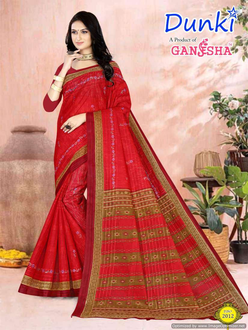 Ganesha Dunki Vol-2 – Cotton Sarees - Wholesale Catalog