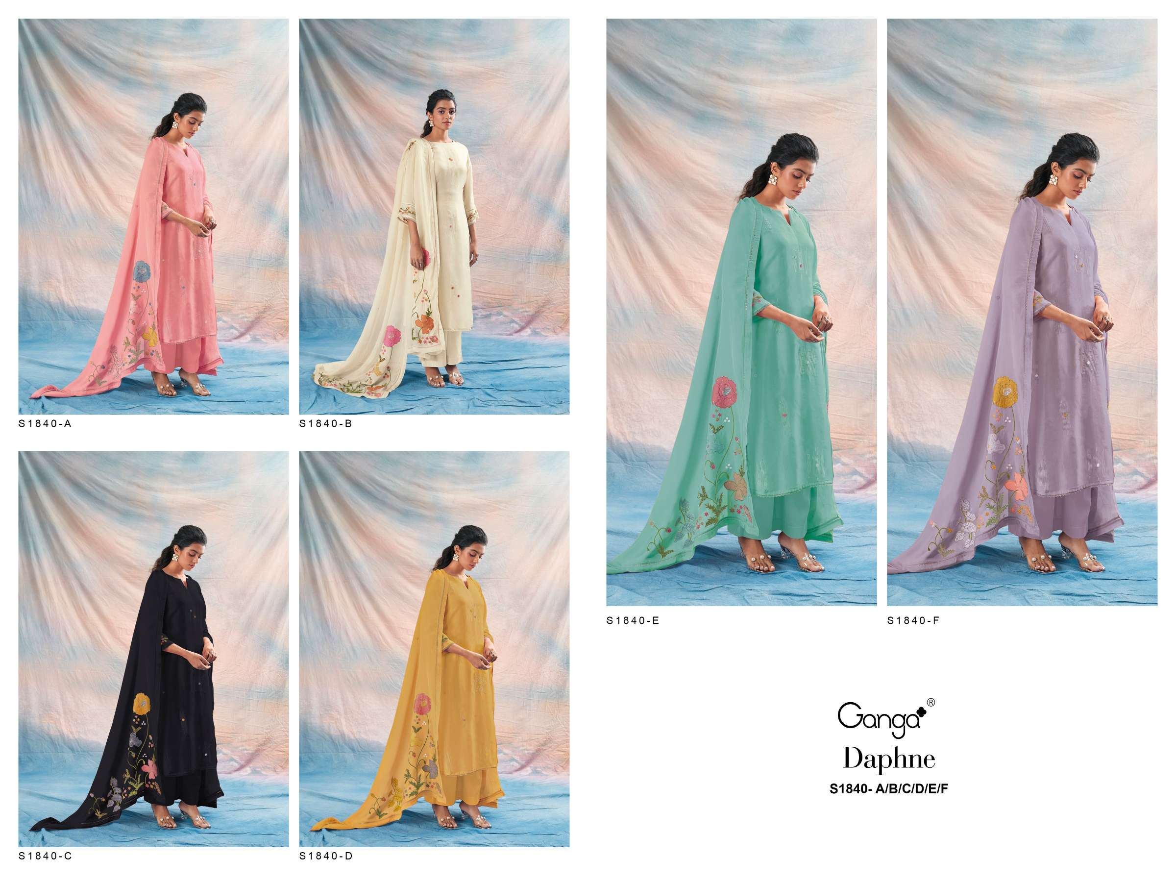 Ganga DAPHNE Salwar kameez Wholesale catalog