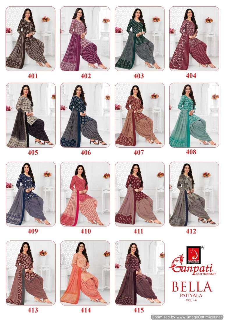 Ganpati Bella Patiyala Vol-4 – Dress Material - Wholesale Catalog