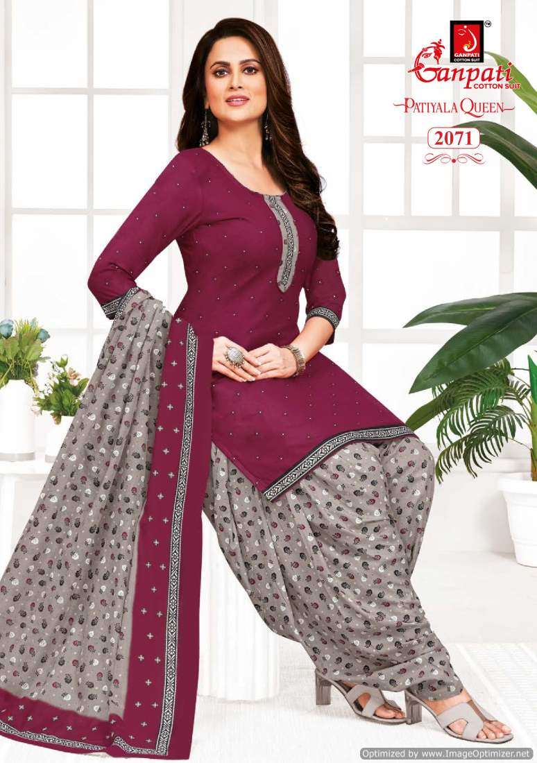Ganpati Patiyala Queen Vol-9 – Dress Material - Wholesale Catalog