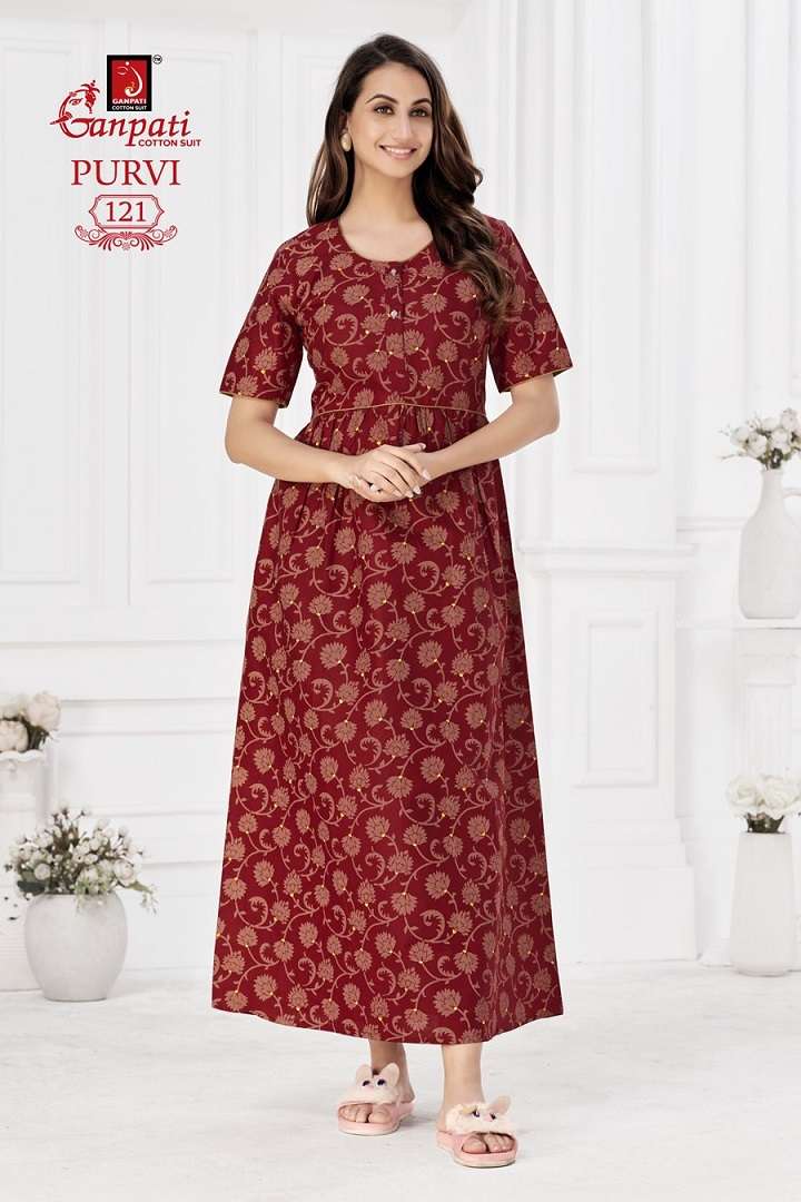 Ganpati Purvi Nighty Vol-1 – Readymade Wholesale Catalog