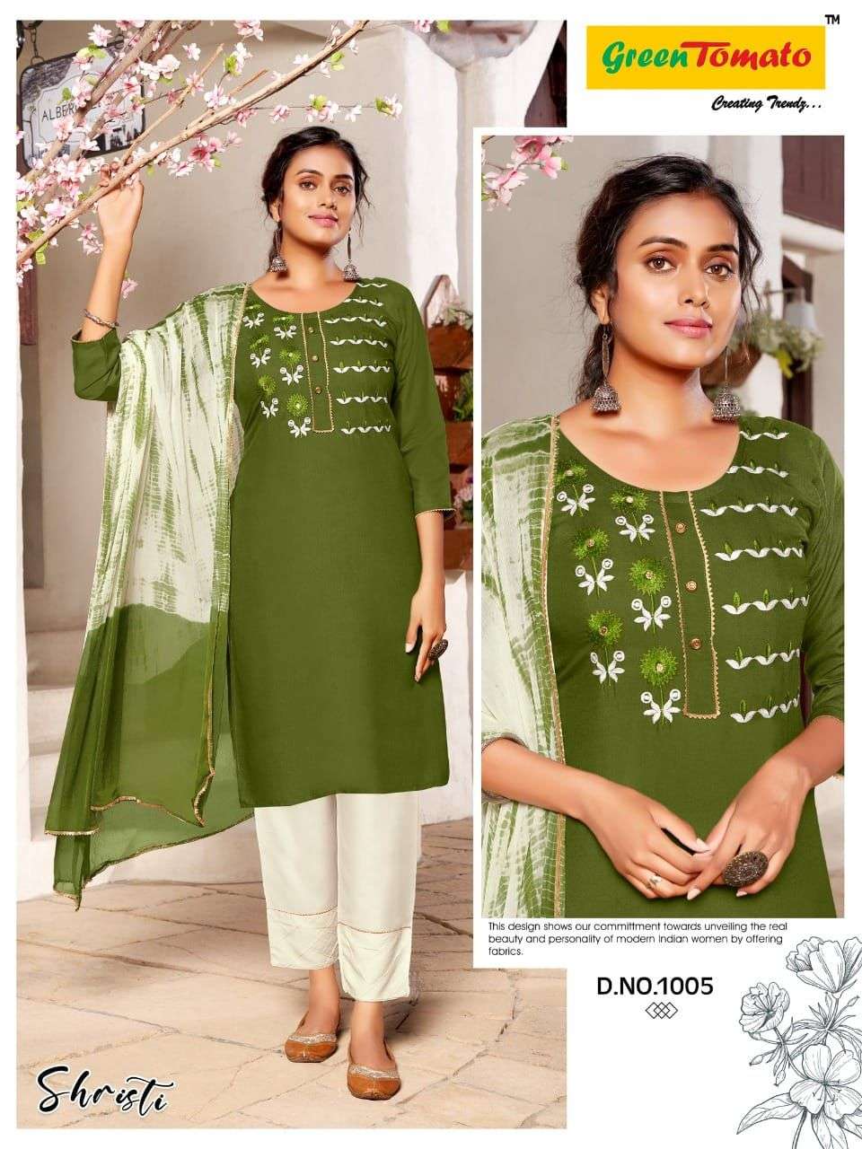  Green Tomato Shristi Kurti Wholesale catalog