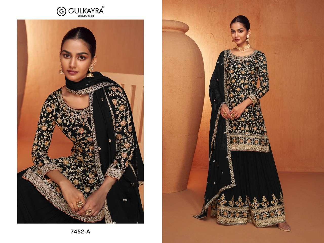 Gulkayra Jhanvi Real Chinon Designer Salwar Suits Wholesale catalog