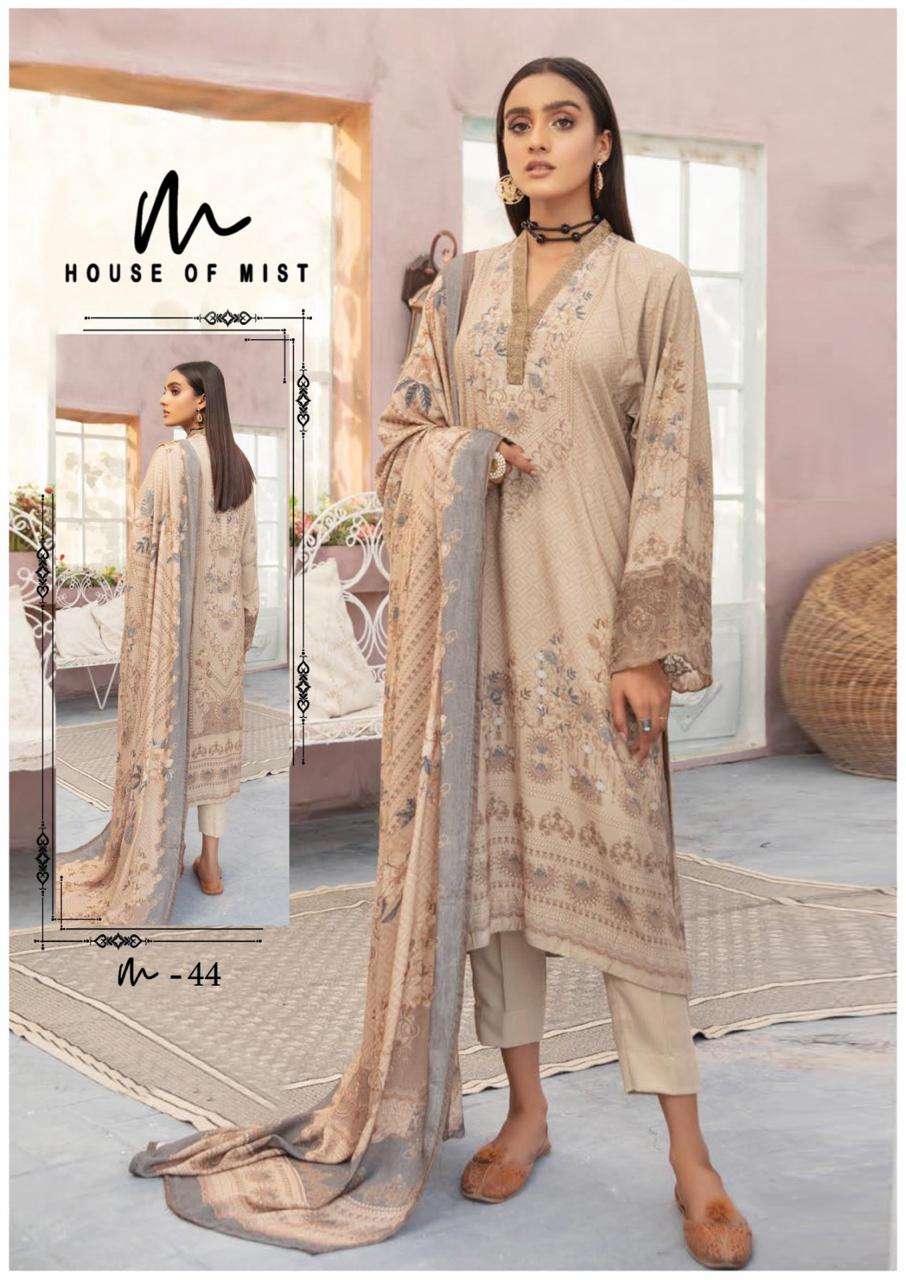 House Of Mist Ghazal Vol 5 Cotton Karachi Prints Dress Material Wholesale catalog