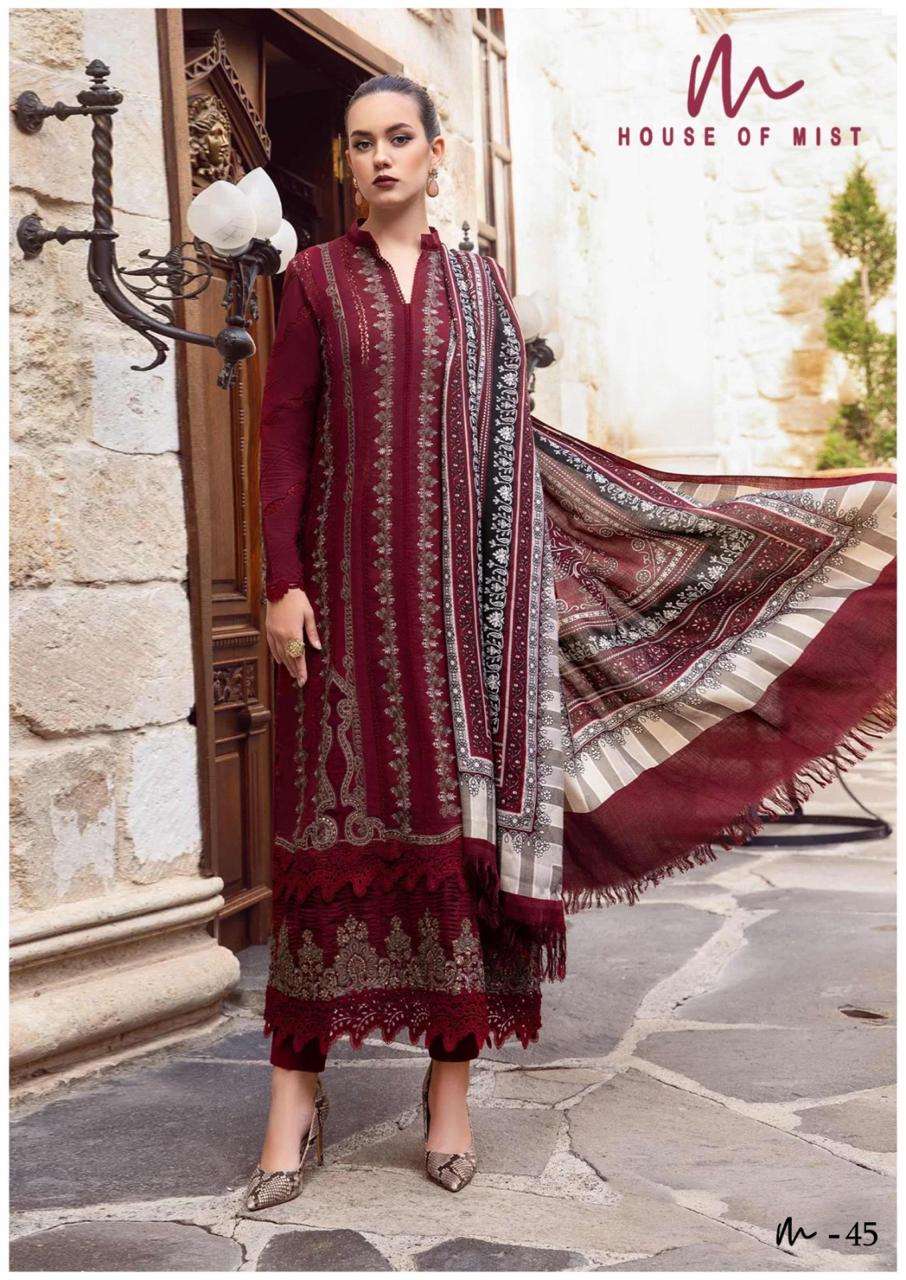 House Of Mist Ghazal Vol 5 Cotton Karachi Prints Dress Material Wholesale catalog