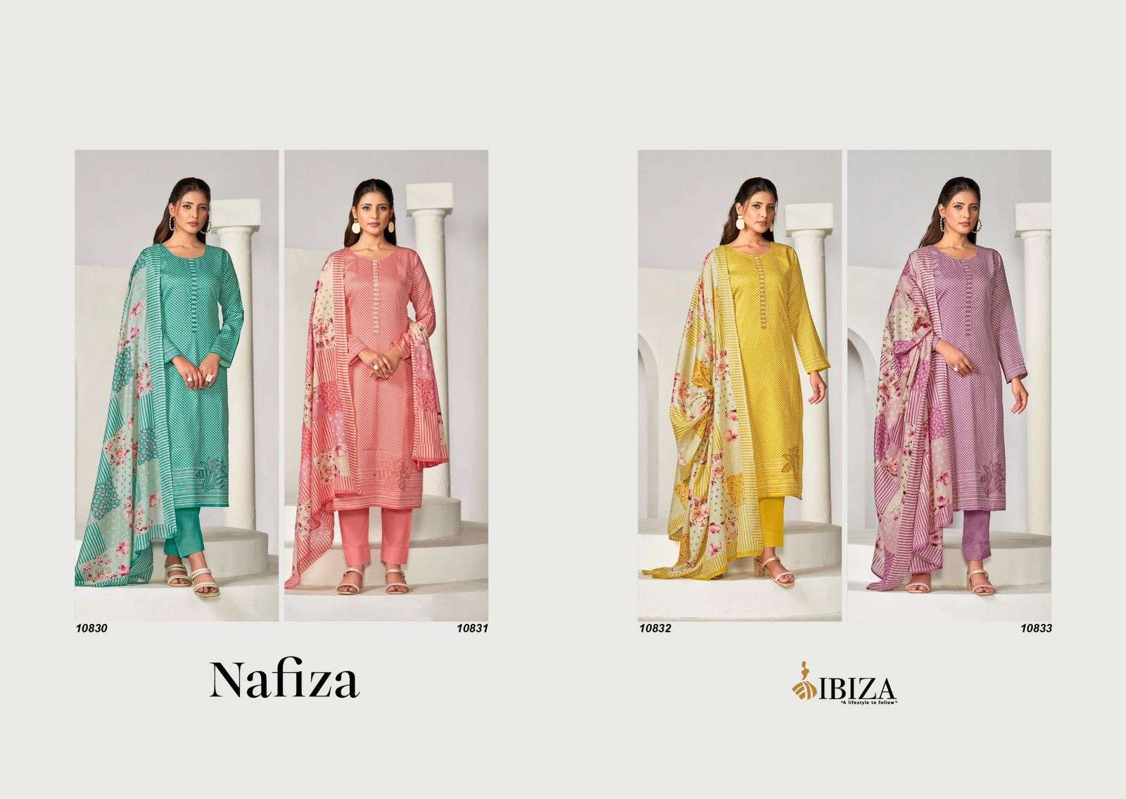Ibiza Nafiza Cotton Digital Printed Salwar Suit Wholesale catalog