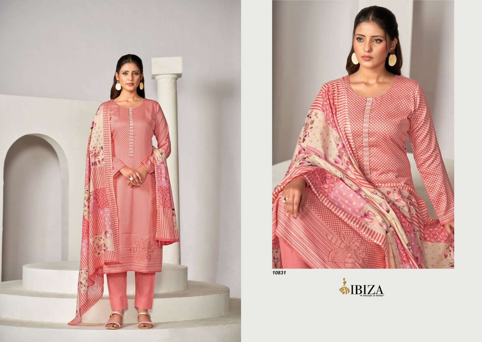 Ibiza Nafiza Cotton Digital Printed Salwar Suit Wholesale catalog