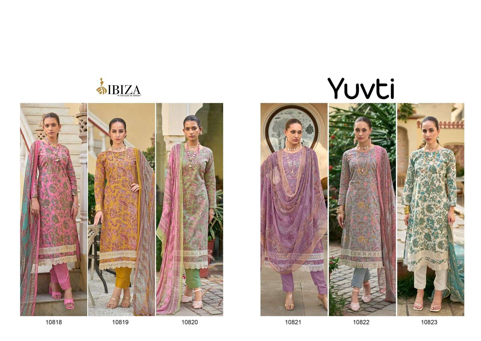 Ibiza Yuvti Lawn Cotton Designer Salwar Suits Wholesale catalog