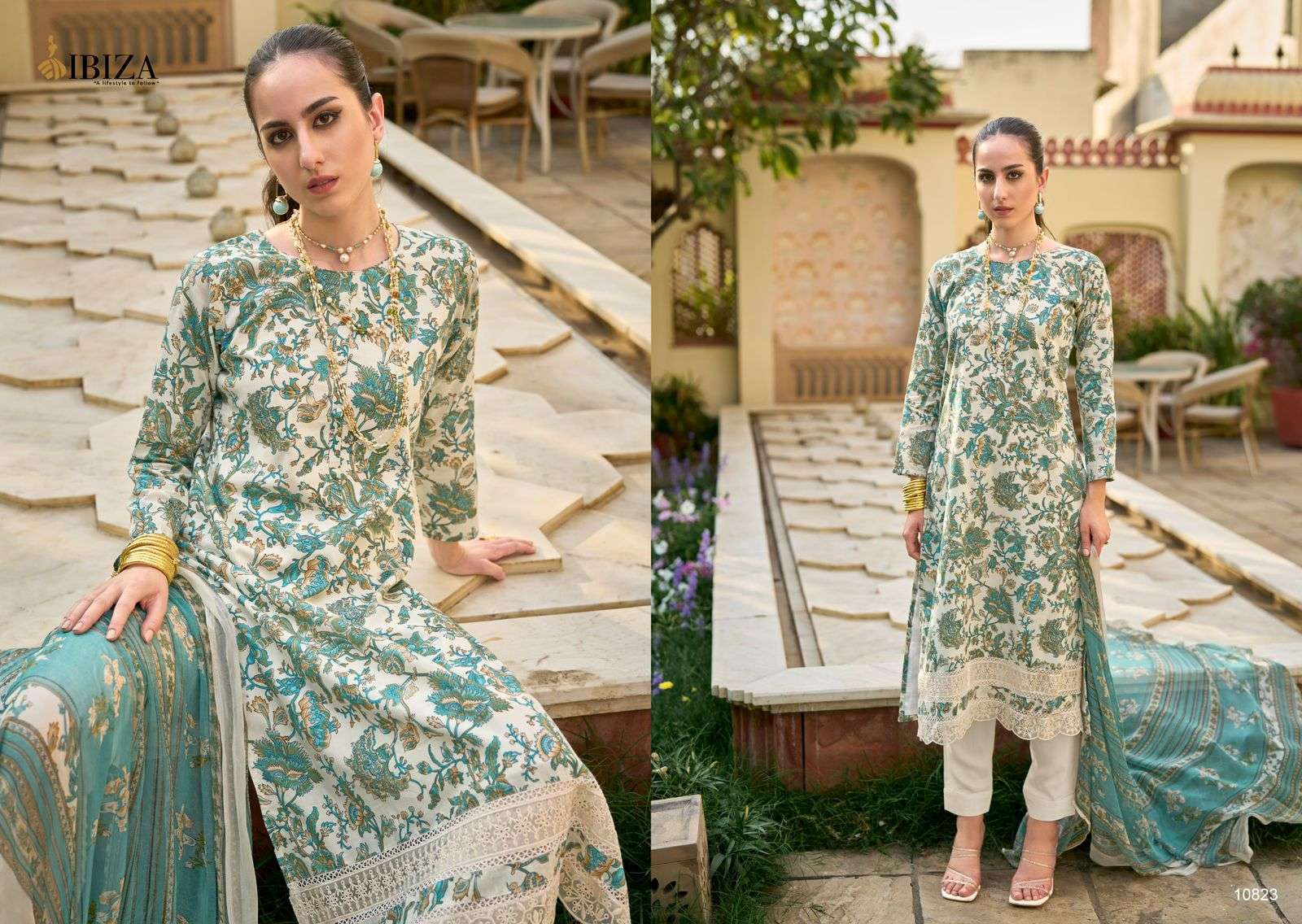 Ibiza Yuvti Lawn Cotton Designer Salwar Suits Wholesale catalog