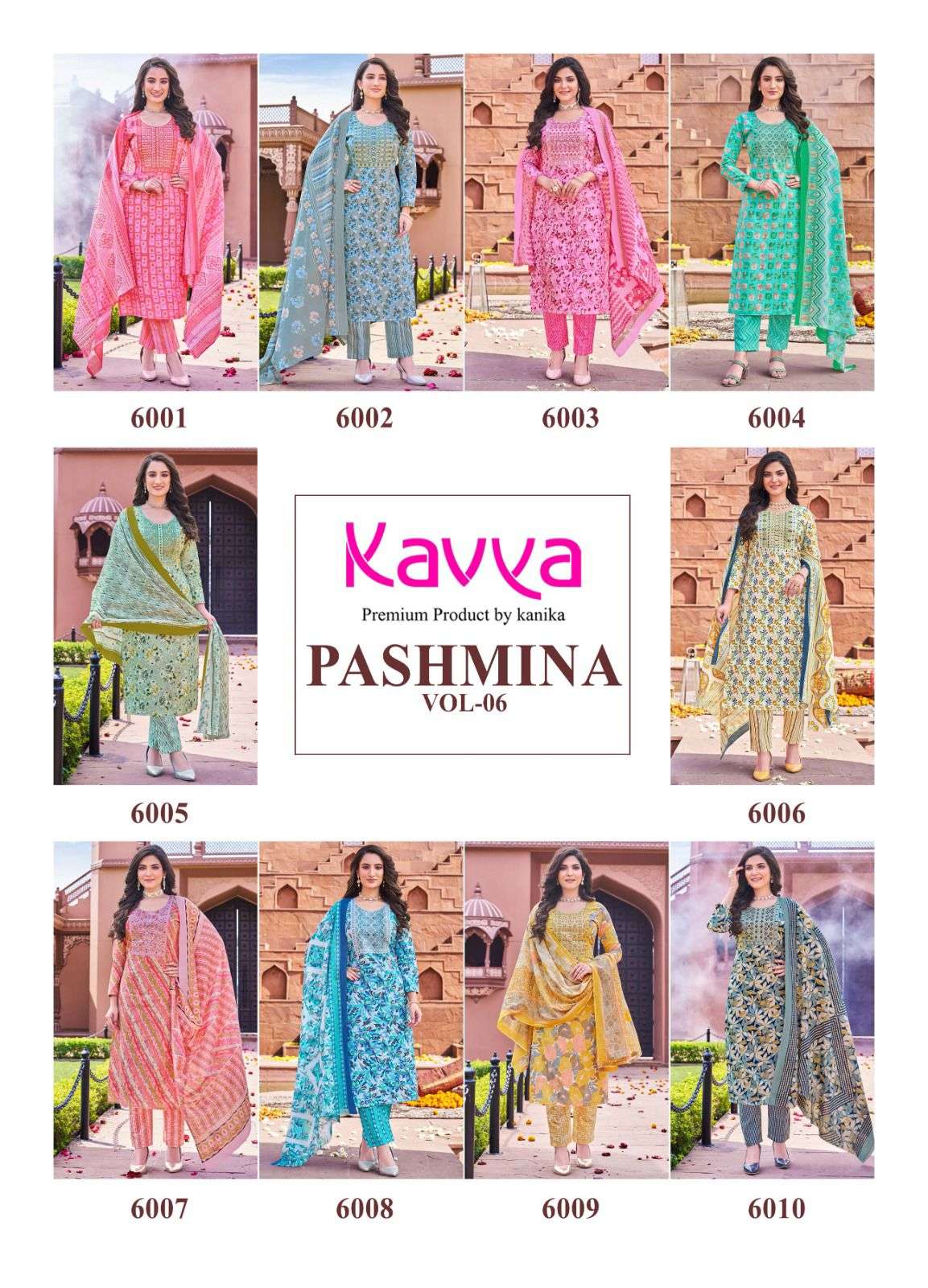 KAVYA  PASHMINA Vol -6 Kurti Wholesale catalog