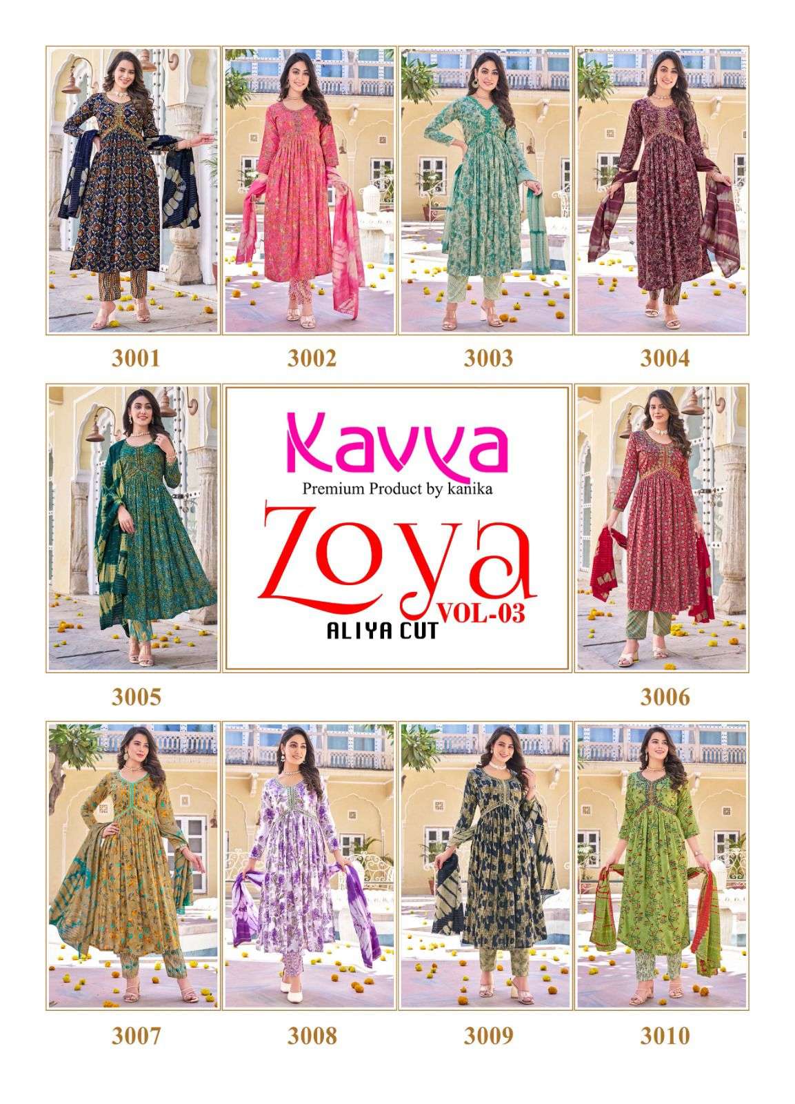 KAVYA ZOYA VOL 3 Kurti Wholesale catalog