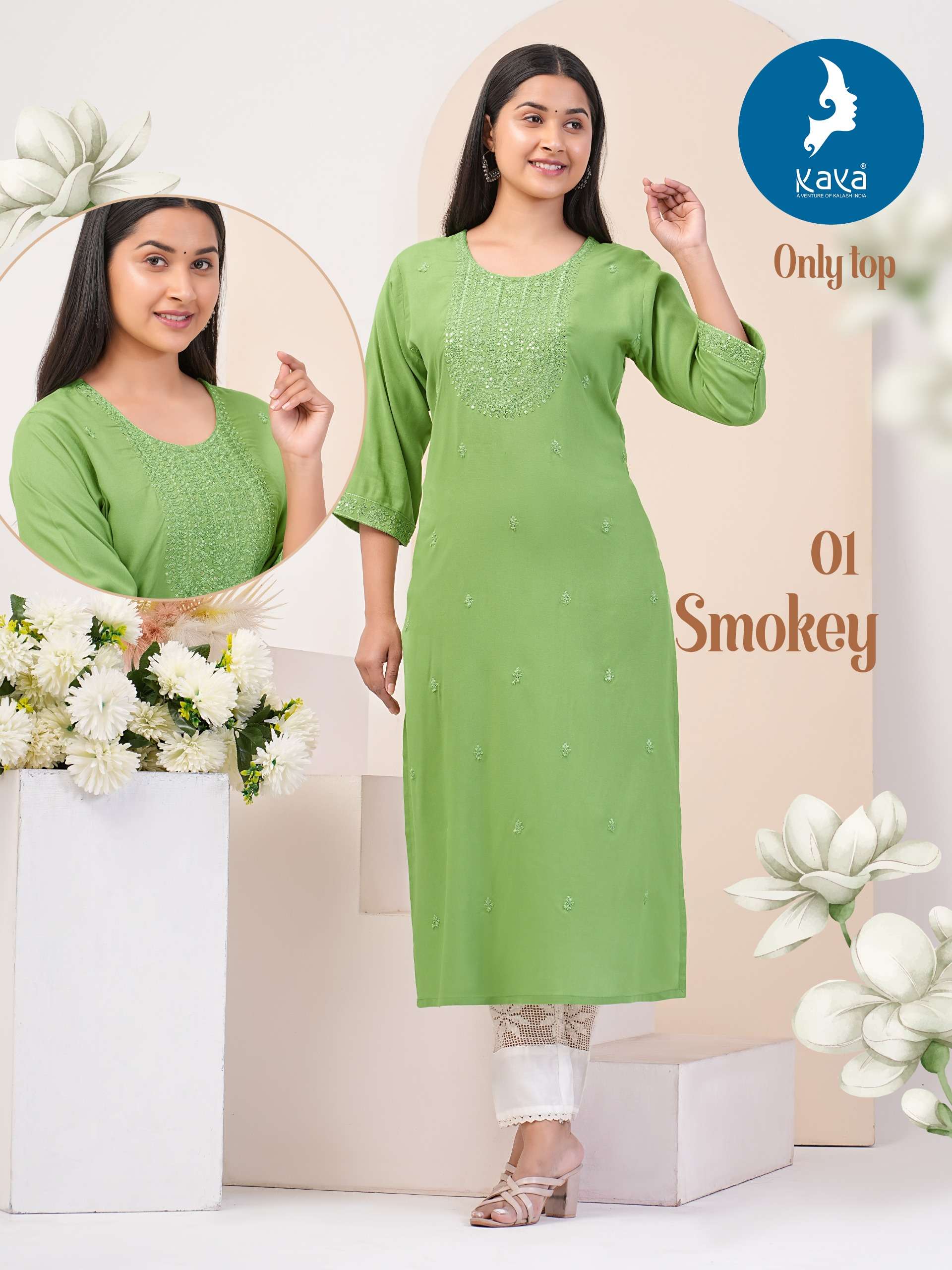 KAYA SMOKEY Kurti Wholesale catalog