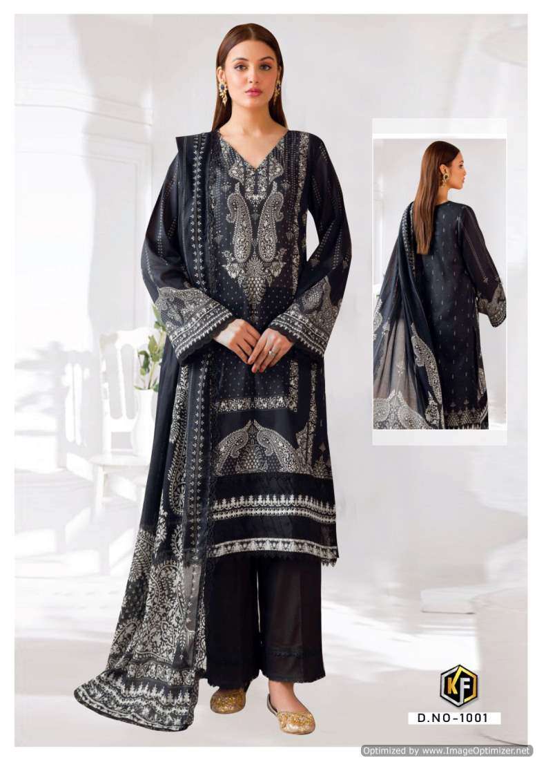 Keval Roha Black And White – Dress Material - Wholesale Catalog