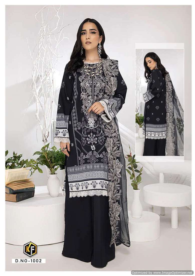 Keval Roha Black And White – Dress Material - Wholesale Catalog