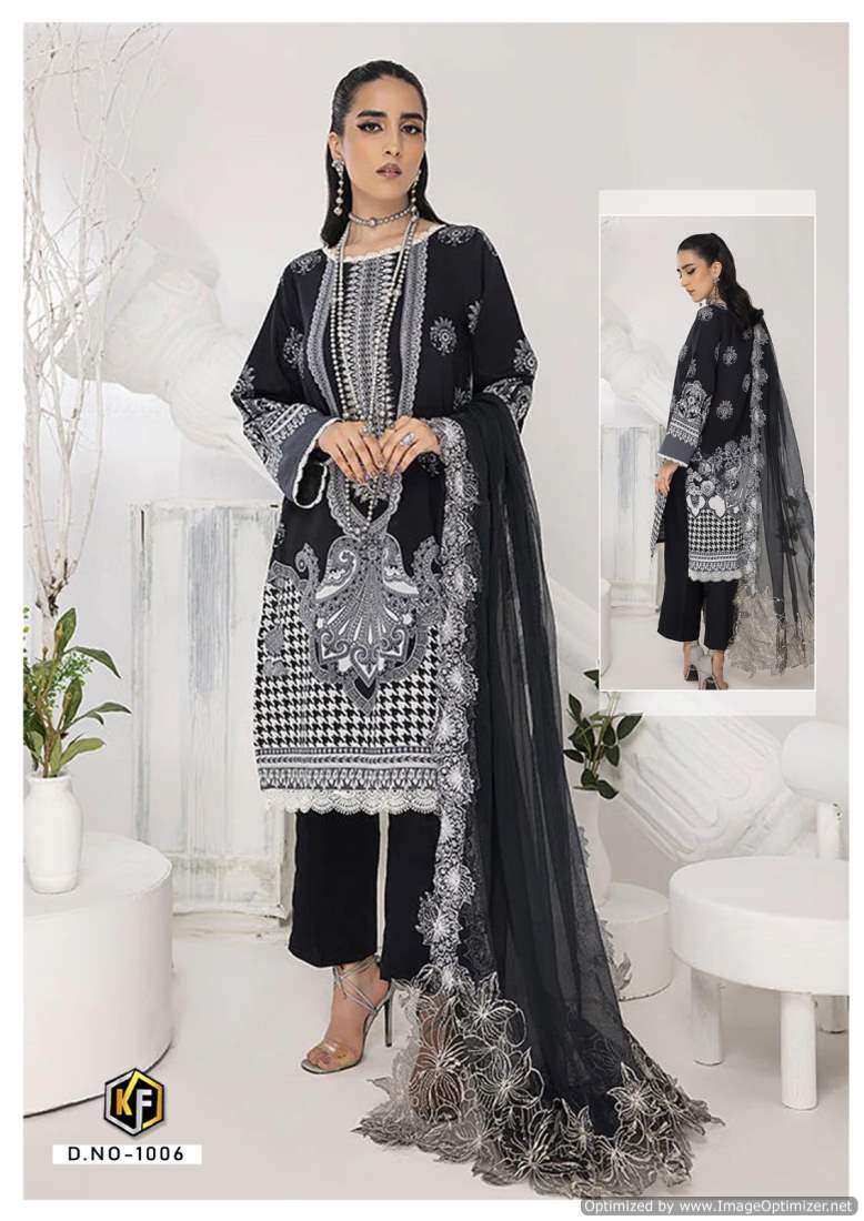 Keval Roha Black And White – Dress Material - Wholesale Catalog