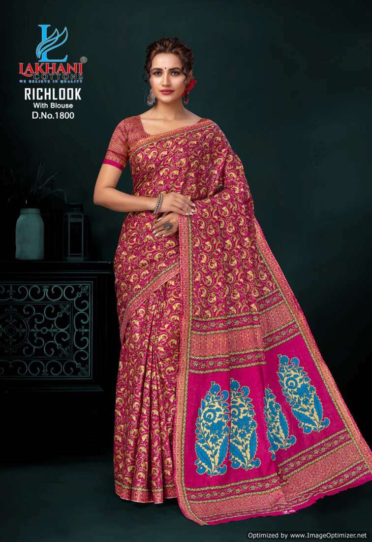 Lakhani Rich Look Vol-18 -Cotton Saree -Wholesale Catalog