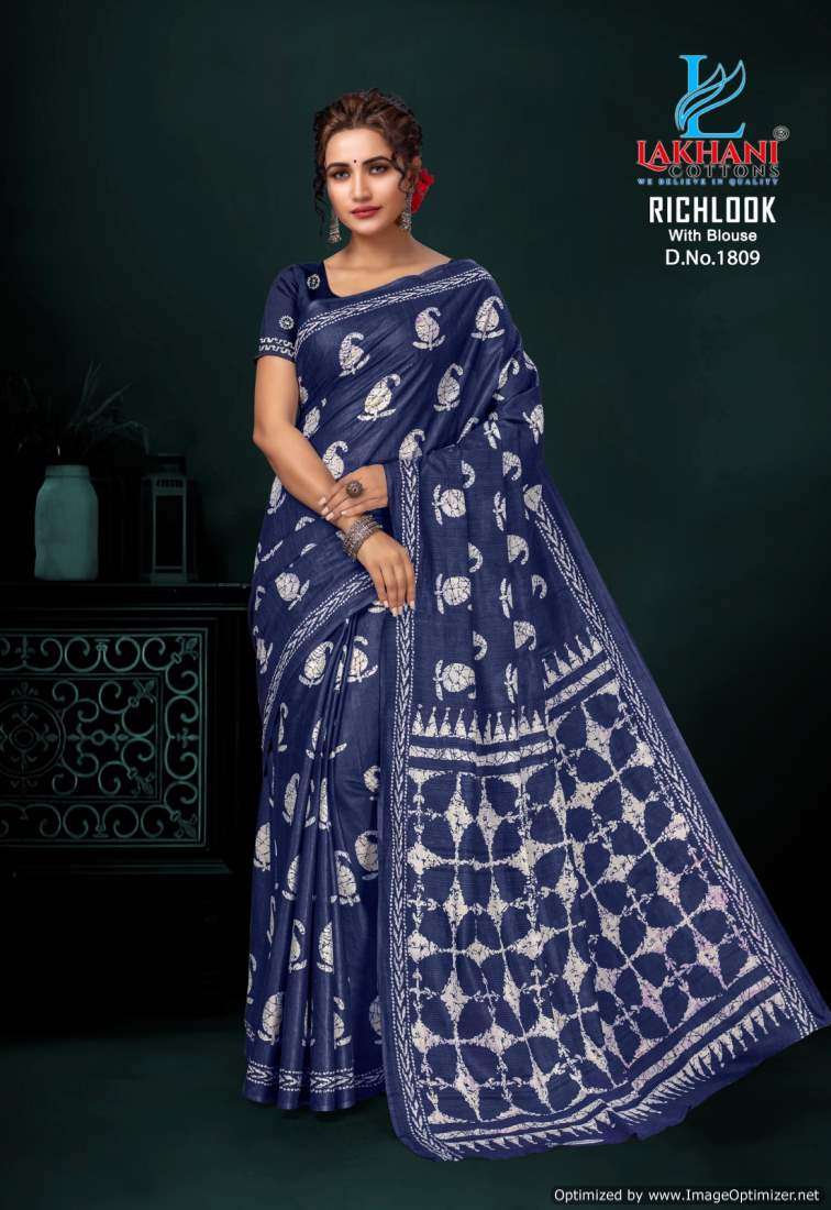 Lakhani Rich Look Vol-18 -Cotton Saree -Wholesale Catalog