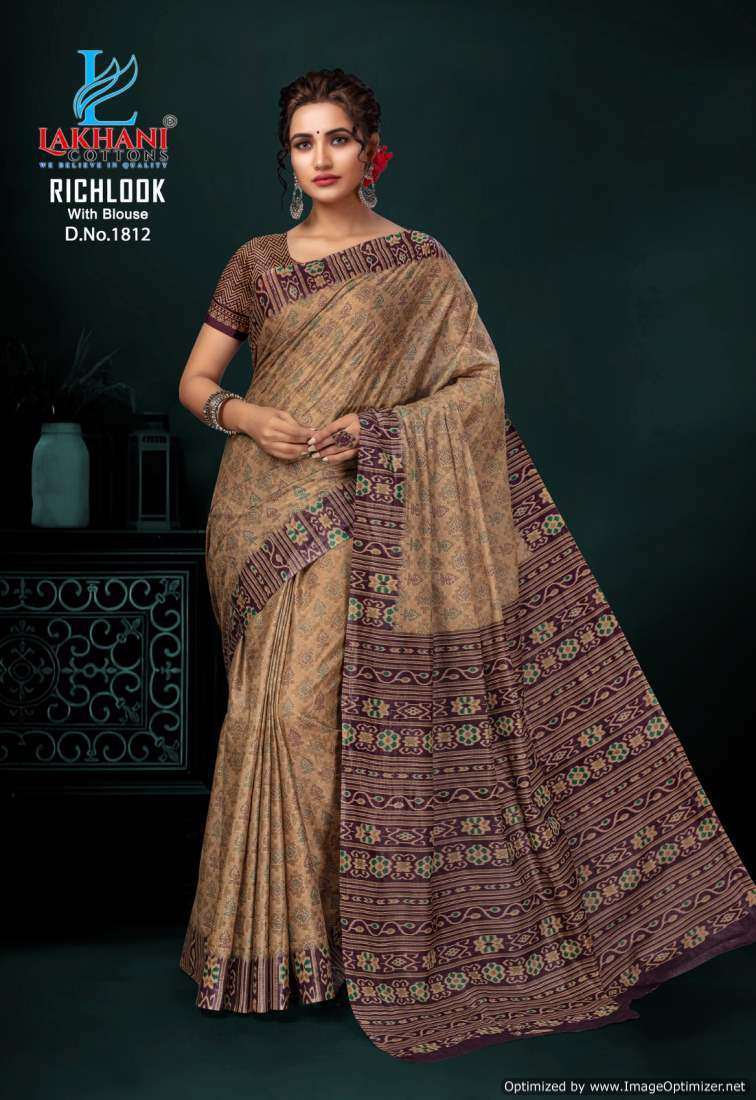 Lakhani Rich Look Vol-18 -Cotton Saree -Wholesale Catalog