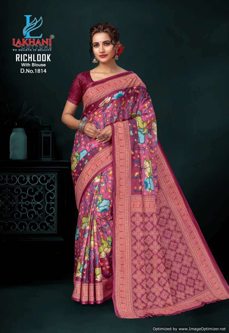 Lakhani Rich Look Vol-18 -Cotton Saree -Wholesale Catalog