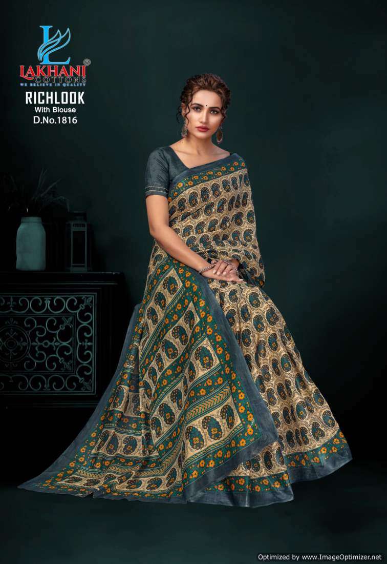 Lakhani Rich Look Vol-18 -Cotton Saree -Wholesale Catalog