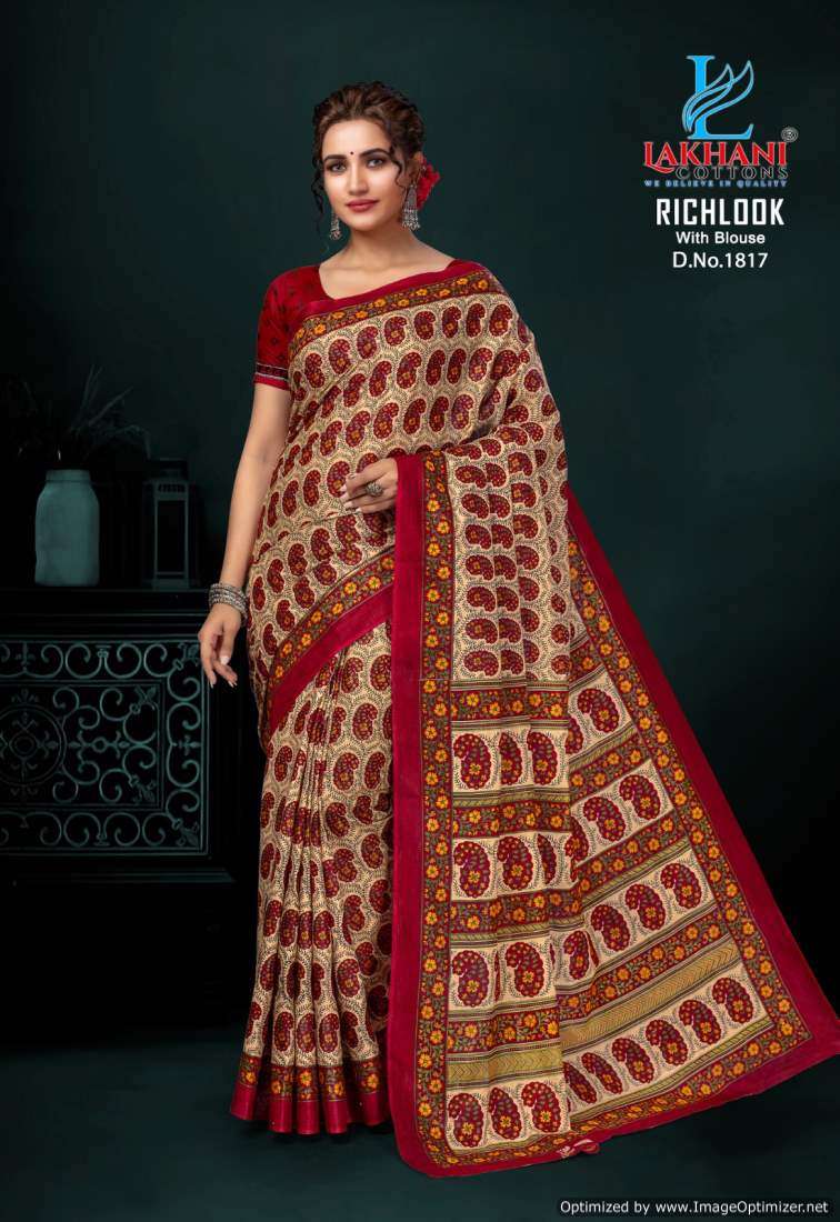 Lakhani Rich Look Vol-18 -Cotton Saree -Wholesale Catalog