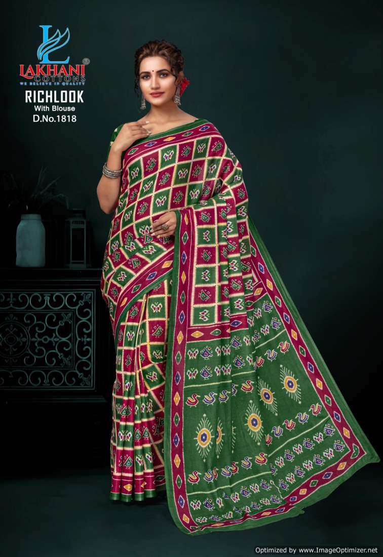 Lakhani Rich Look Vol-18 -Cotton Saree -Wholesale Catalog