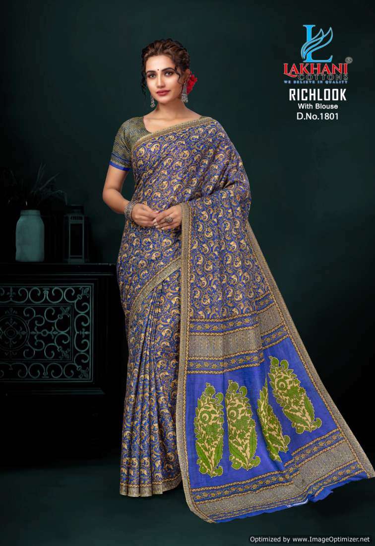 Lakhani Rich Look Vol-18 -Cotton Saree -Wholesale Catalog