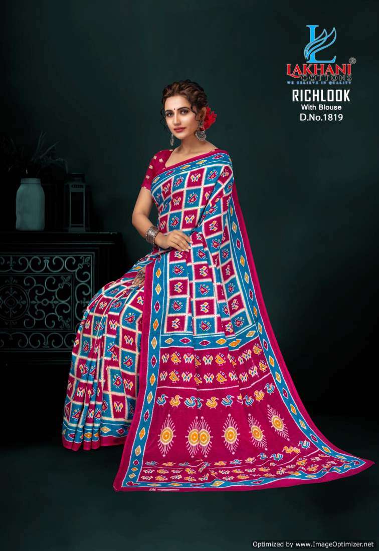 Lakhani Rich Look Vol-18 -Cotton Saree -Wholesale Catalog