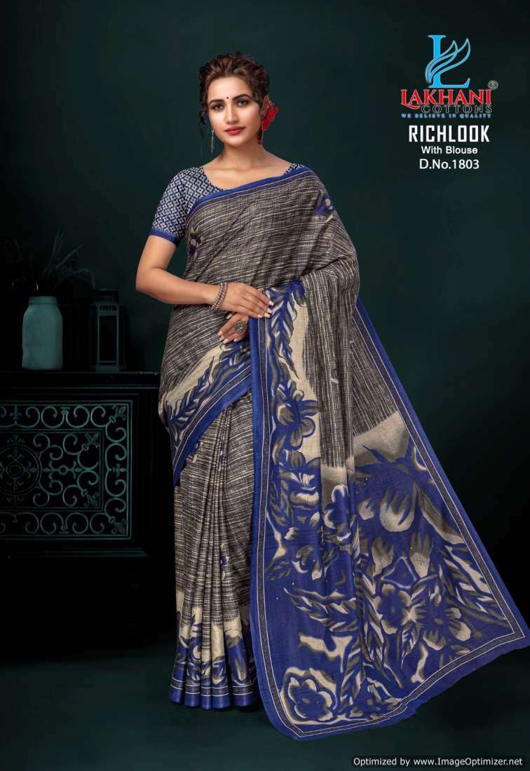 Lakhani Rich Look Vol-18 -Cotton Saree -Wholesale Catalog