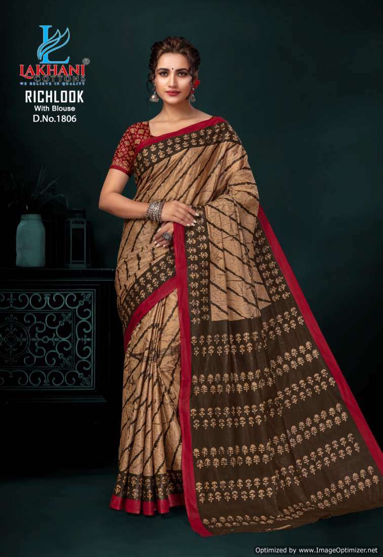 Lakhani Rich Look Vol-18 -Cotton Saree -Wholesale Catalog