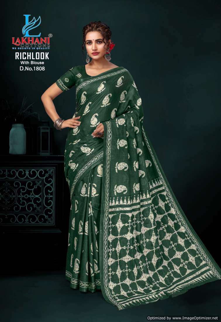 Lakhani Rich Look Vol-18 -Cotton Saree -Wholesale Catalog