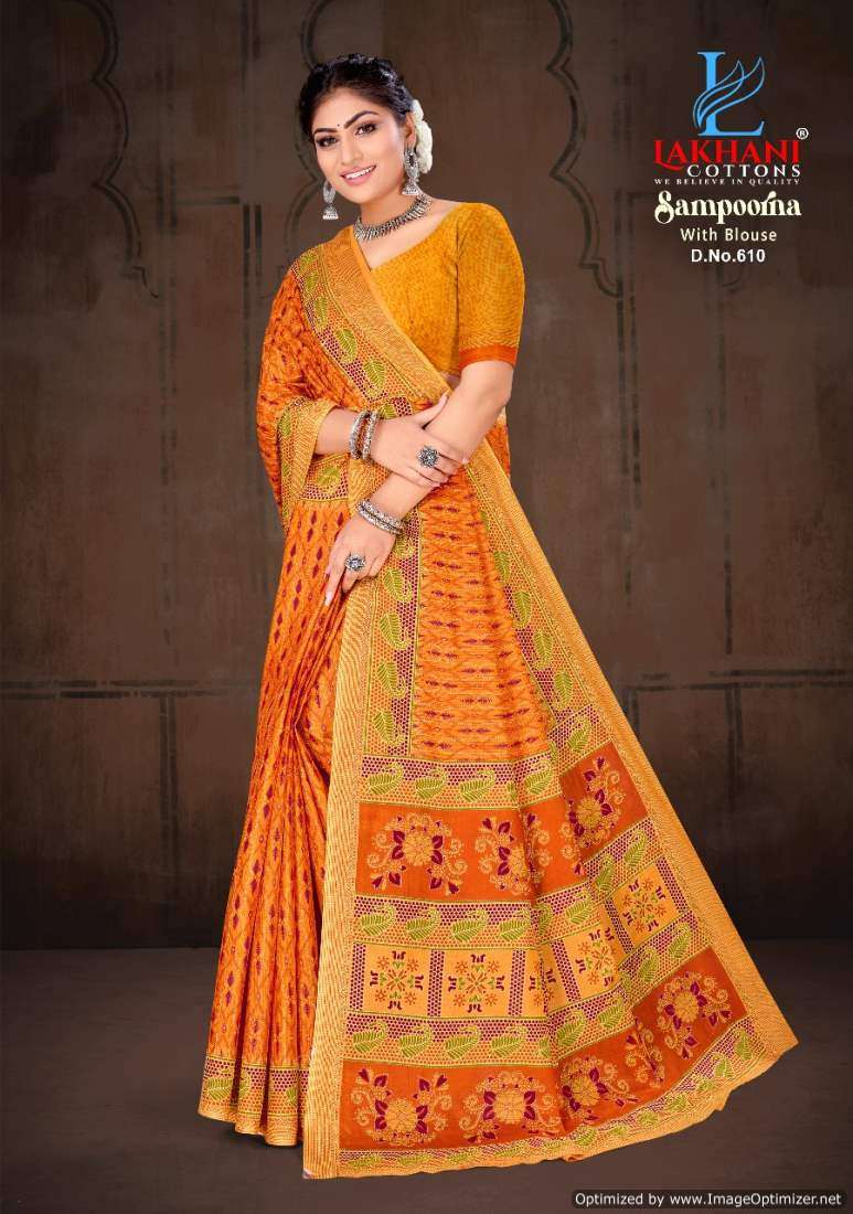 Lakhani Sampoorna Vol-6 – Cotton Sarees - Wholesale Catalog