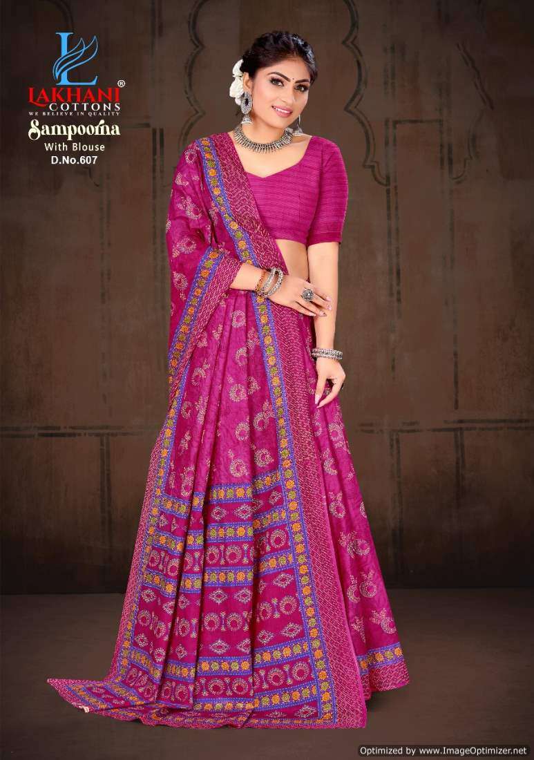 Lakhani Sampoorna Vol-6 – Cotton Sarees - Wholesale Catalog