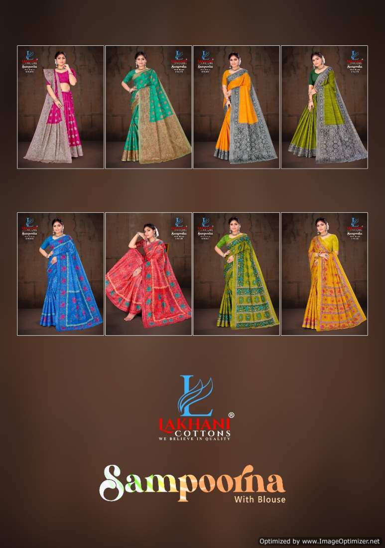 Lakhani Sampoorna Vol-6 – Cotton Sarees - Wholesale Catalog