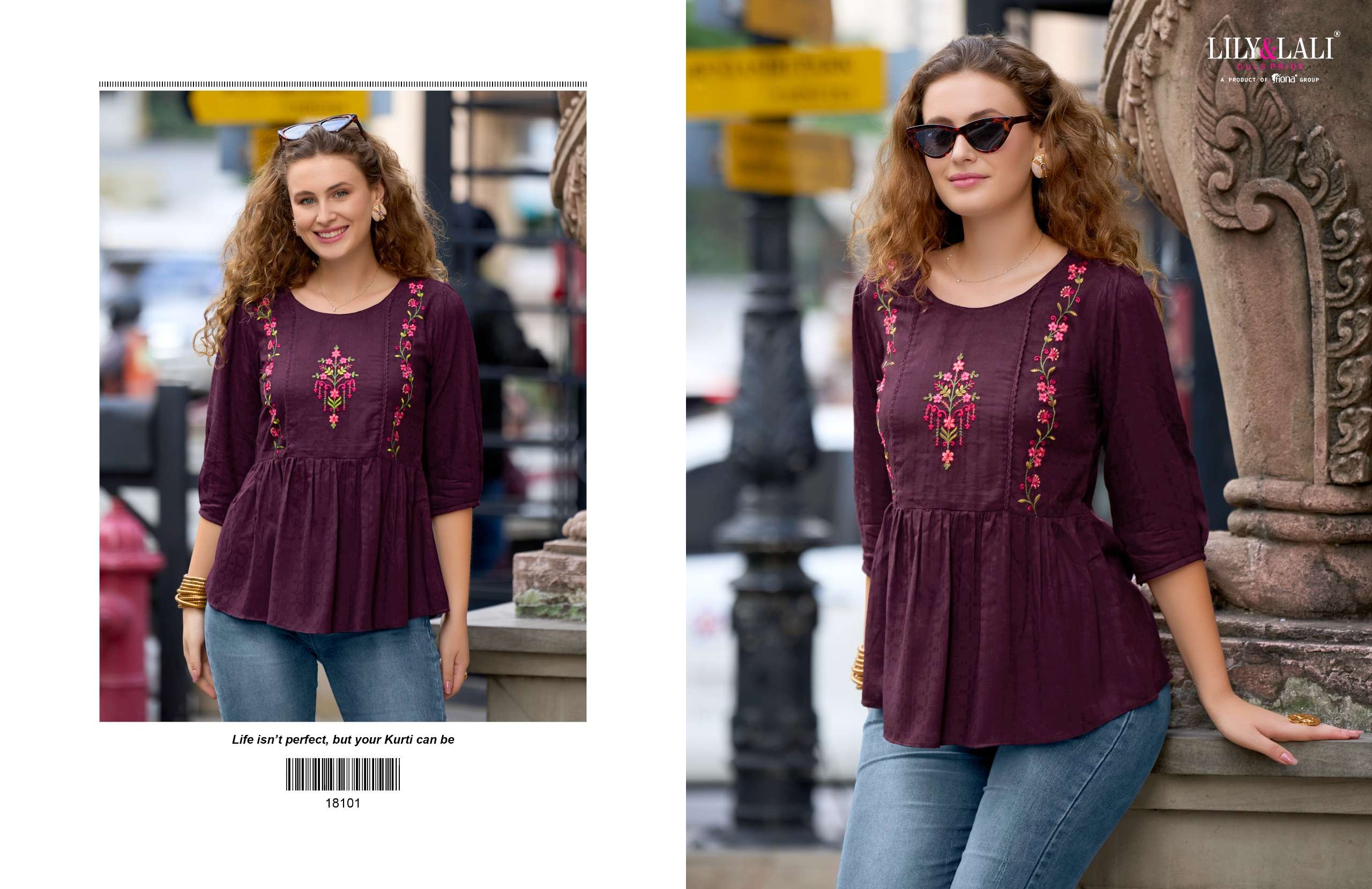 LILY & LALI MELODY-4 Kurti Wholesale catalog