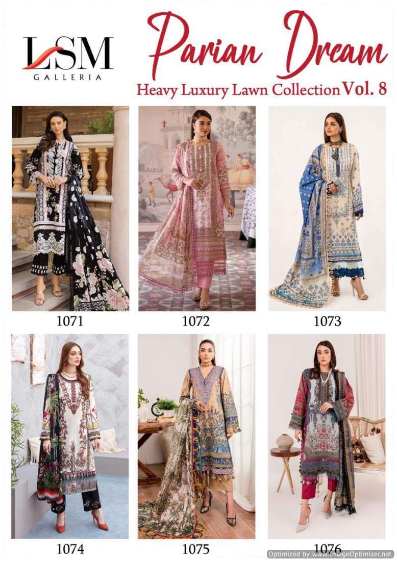 Lsm Parian Dream Vol-8 – Dress Material - Wholeslae Catalog