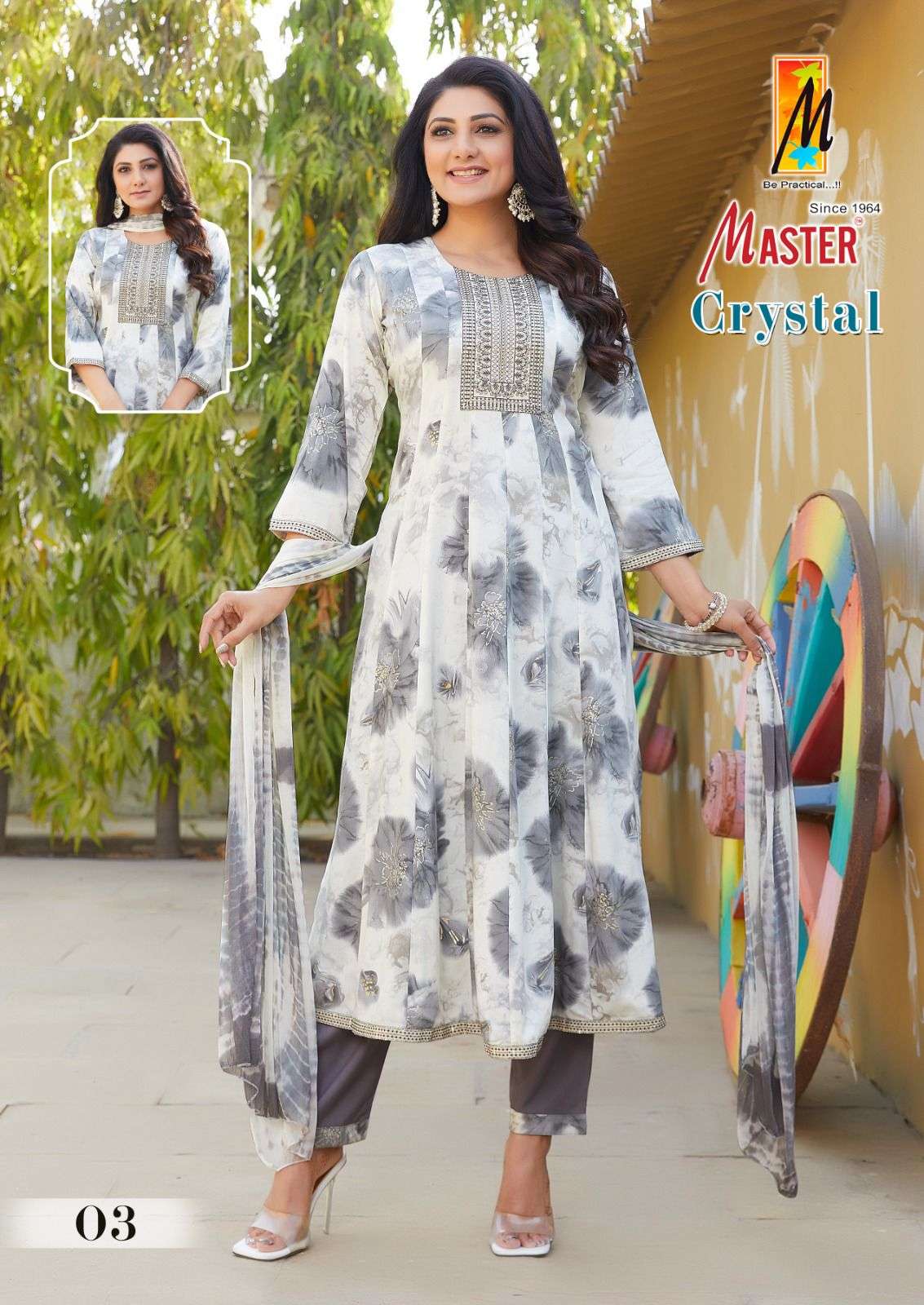 MASTER CRYSTAL GHERA Kurti Wholesale catalog