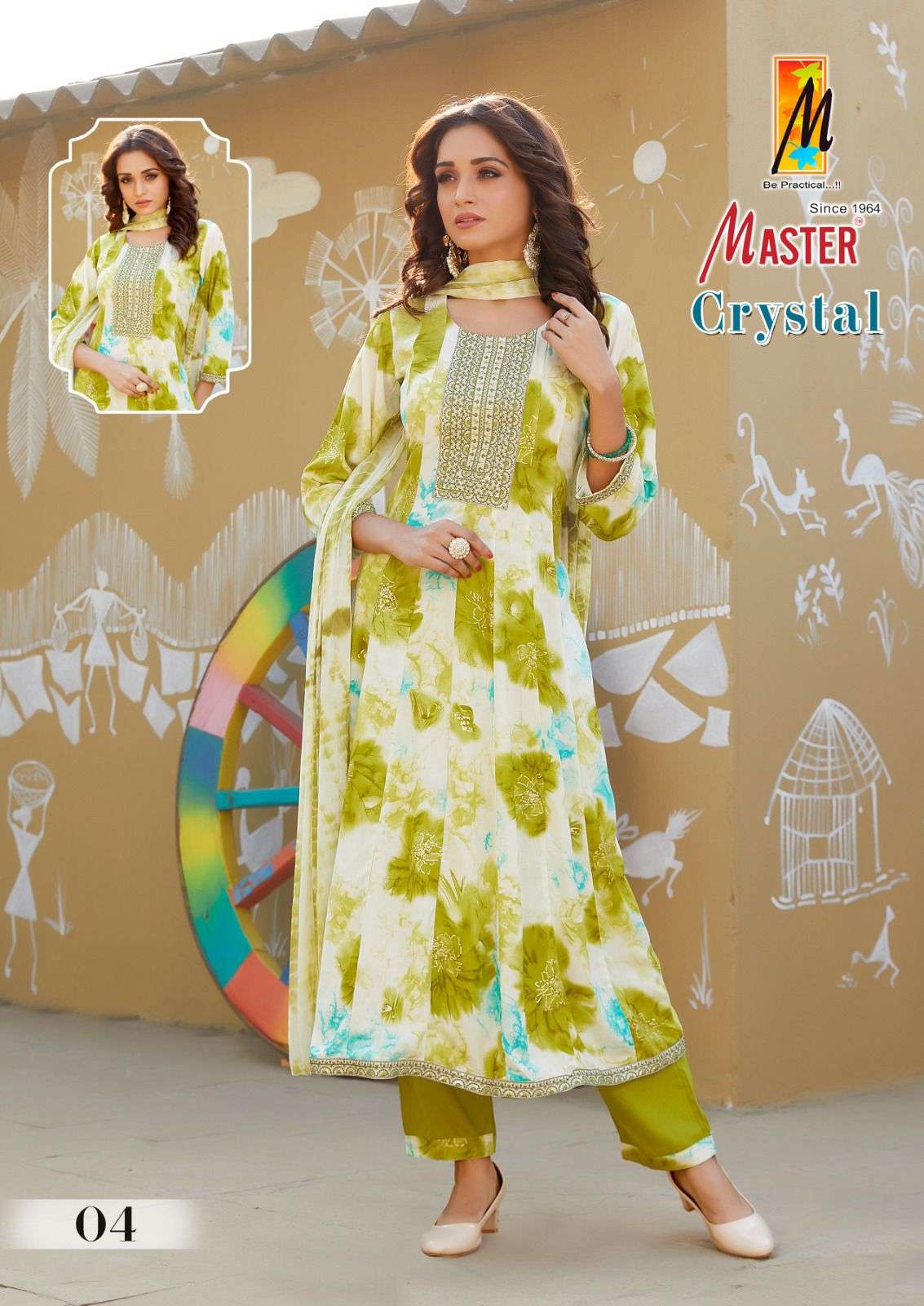 MASTER CRYSTAL GHERA Kurti Wholesale catalog