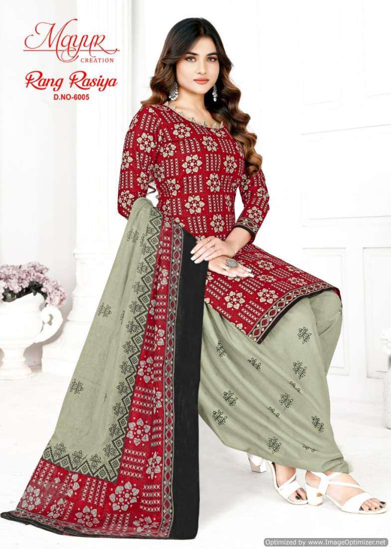 Mayur Rang Rasia Vol-6 – Dress Material - Wholesale Catalog