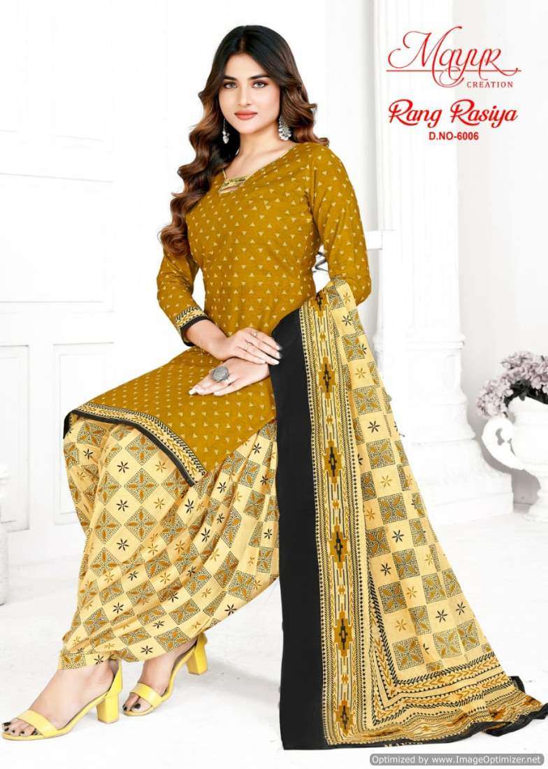 Mayur Rang Rasia Vol-6 – Dress Material - Wholesale Catalog