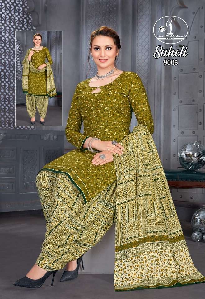 Miss World Saheli Vol-9 – Dress Material - Wholesale Catalog