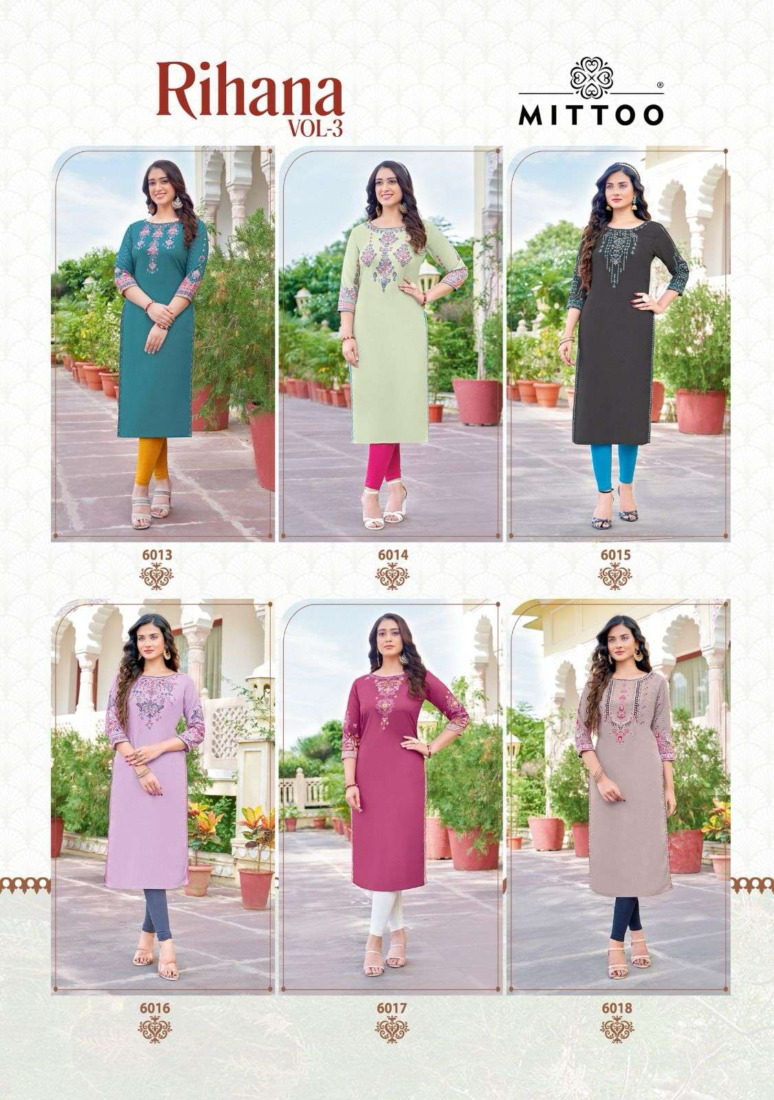 MITTOO RIHANA VOL 3 Kurti Wholesale catalog