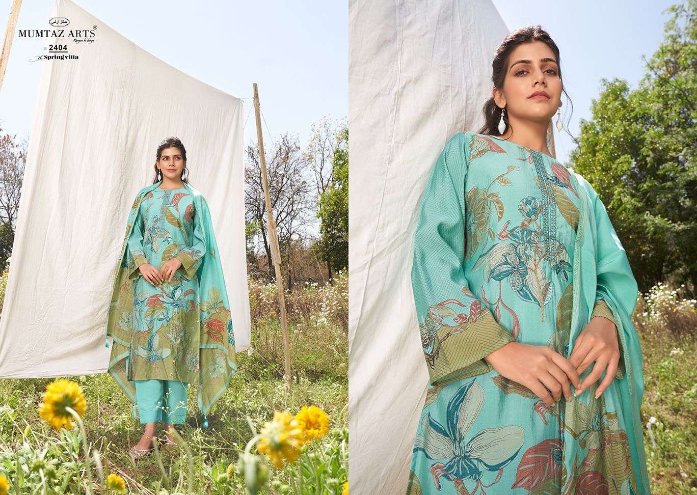Mumtaz The Spring Villa Embroidery Salwar Kameez Wholesale catalog