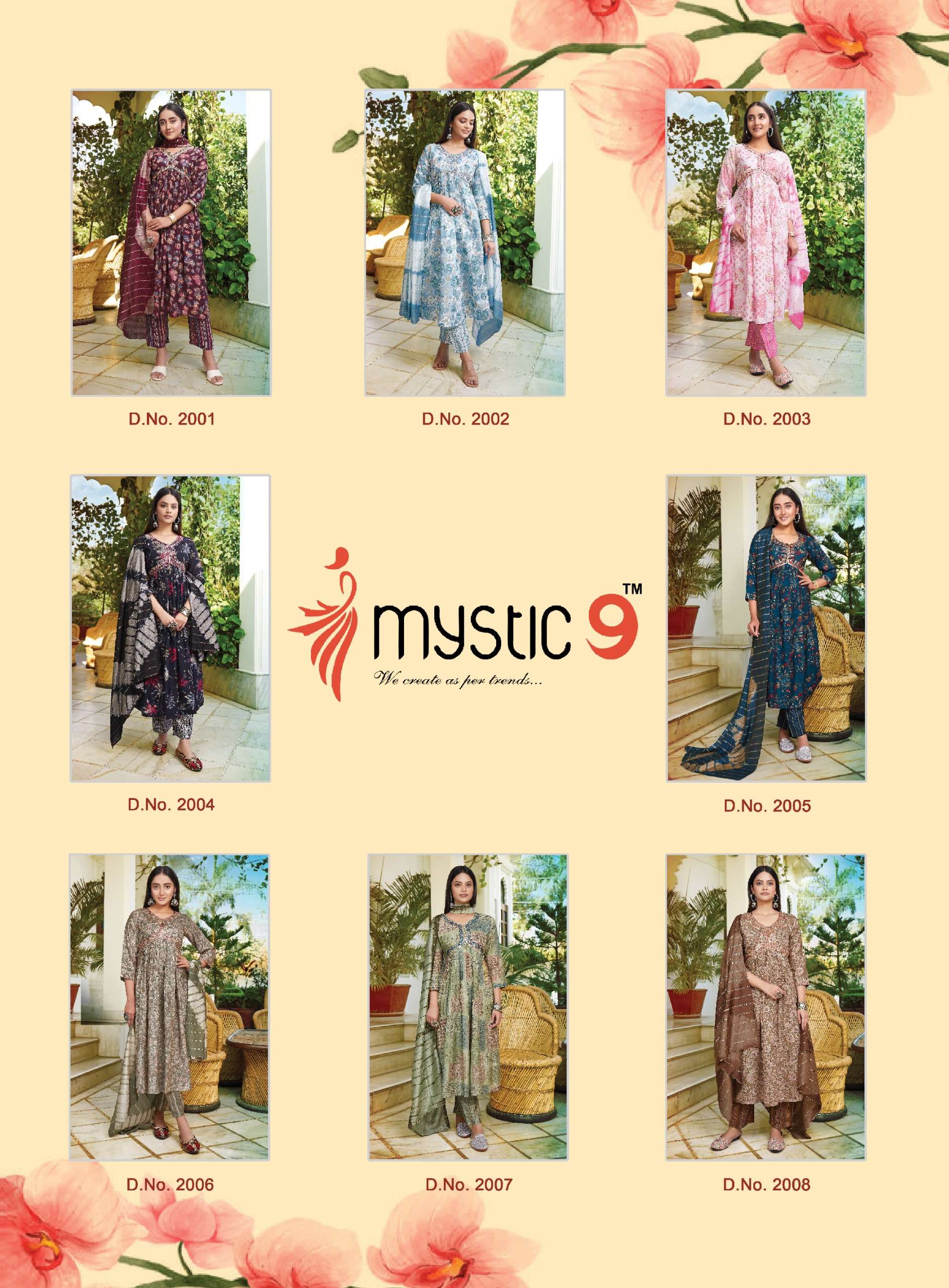 MYSTIC 9 Monalisha  VOL - 2 Kurti Wholesale catalog
