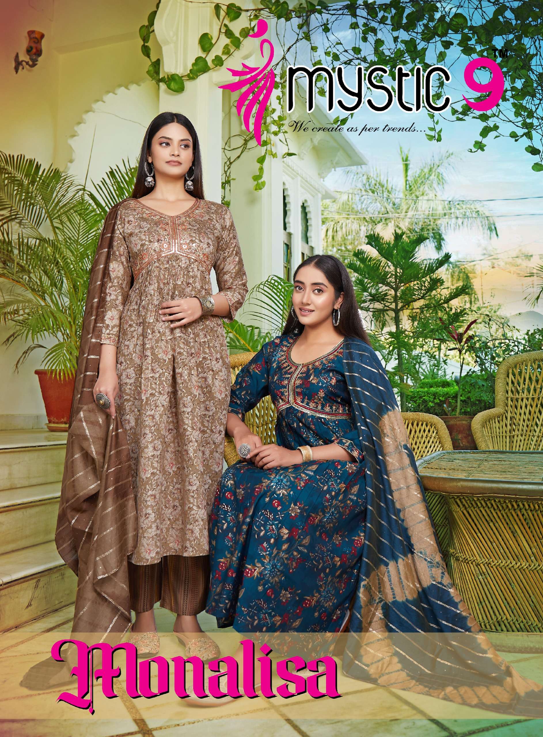 MYSTIC 9 Monalisha  VOL - 2 Kurti Wholesale catalog