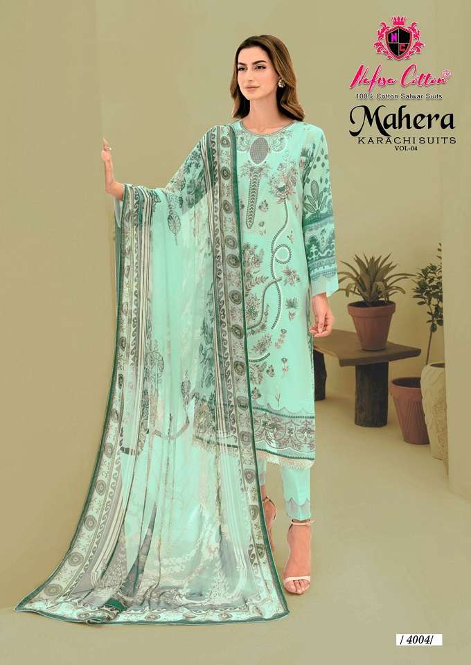 Nafisa Mahera Vol-4 – Karachi Dress Material - Wholesale Catalog