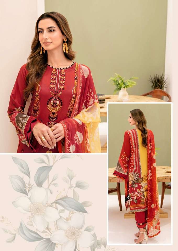 Nafisa Mahera Vol-4 – Karachi Dress Material - Wholesale Catalog